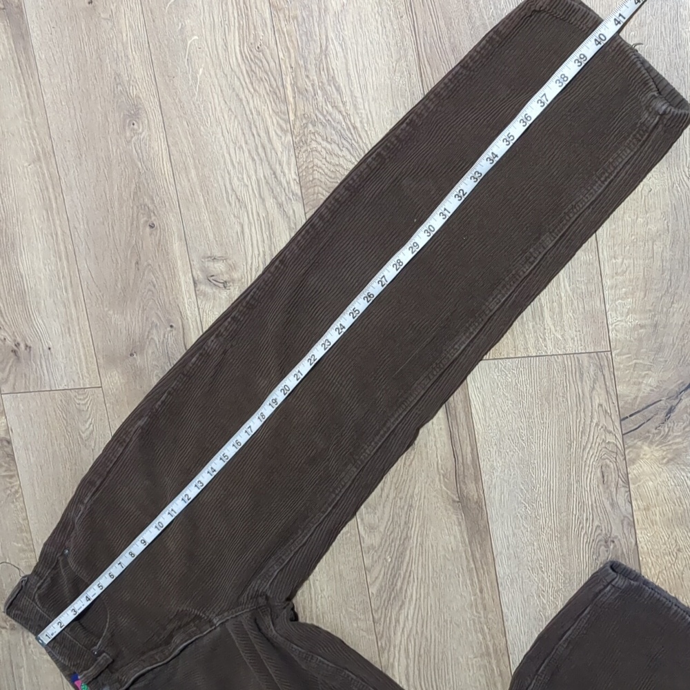 Empyre Tori Carafe Corduroy Dark Brown High Rise Wide Leg Skate Pants Size 4 - Picture 7 of 13